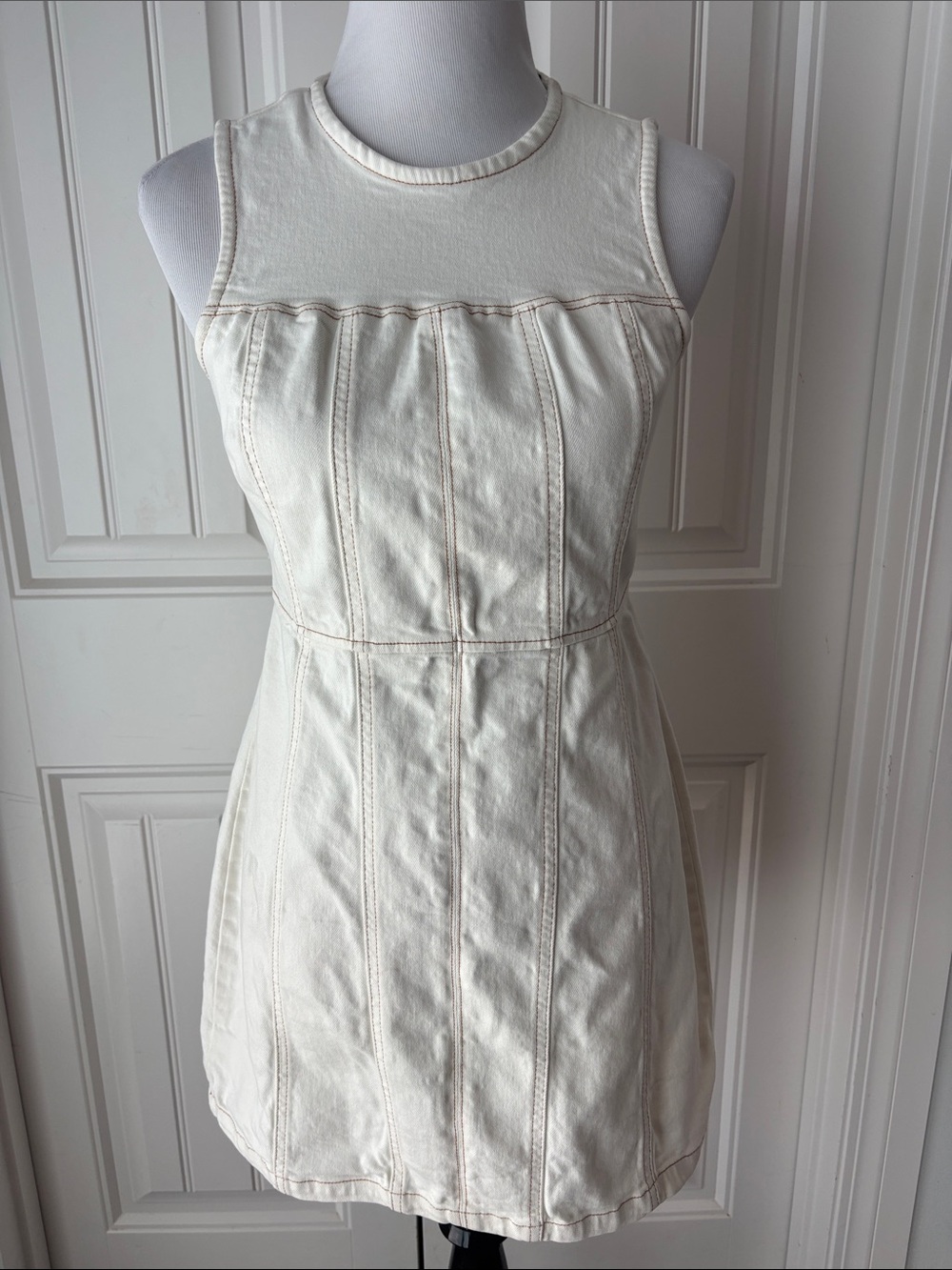 ZARA Cream Denim Dress